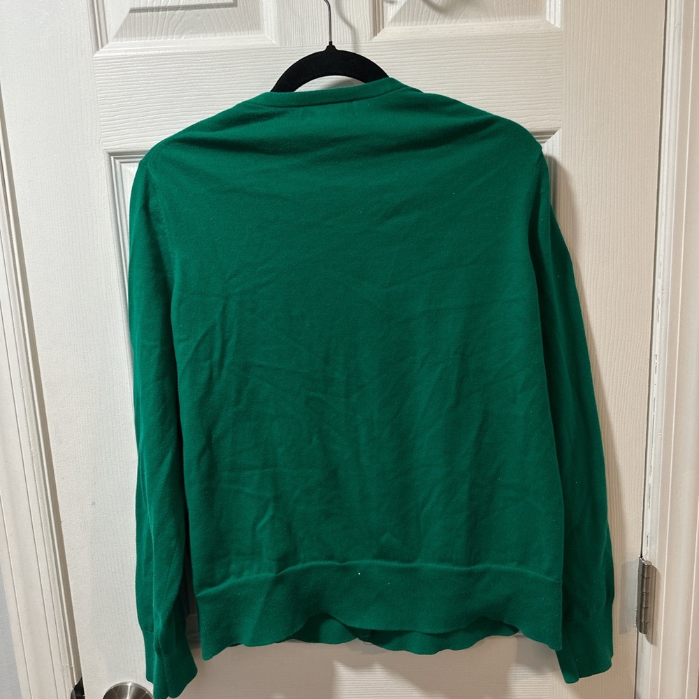 Lands' End Green Cardigan